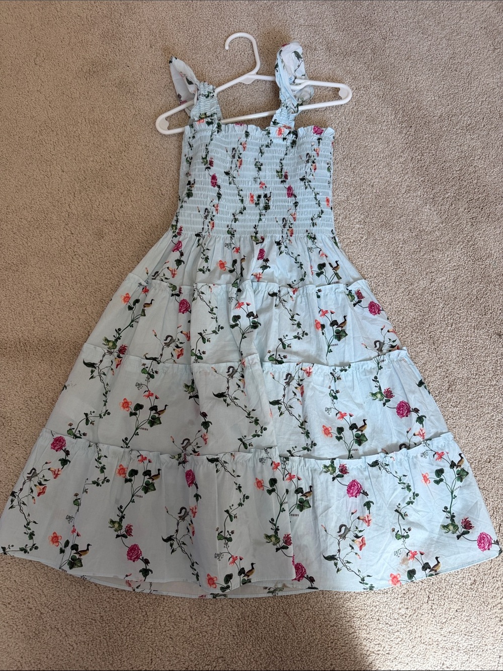 Hill House Girls Ellie Nap Dress- Size 8 Blue Floral